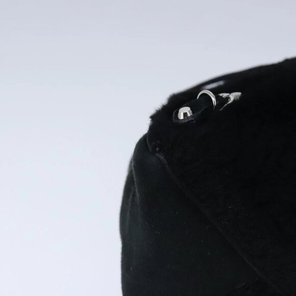 BALENCIAGA Hand Bag Suede 2way Black Silver 305572 Auth ki5224V - Picture 12 of 15
